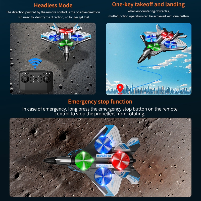 Wireless remote-controlled aircraft product view