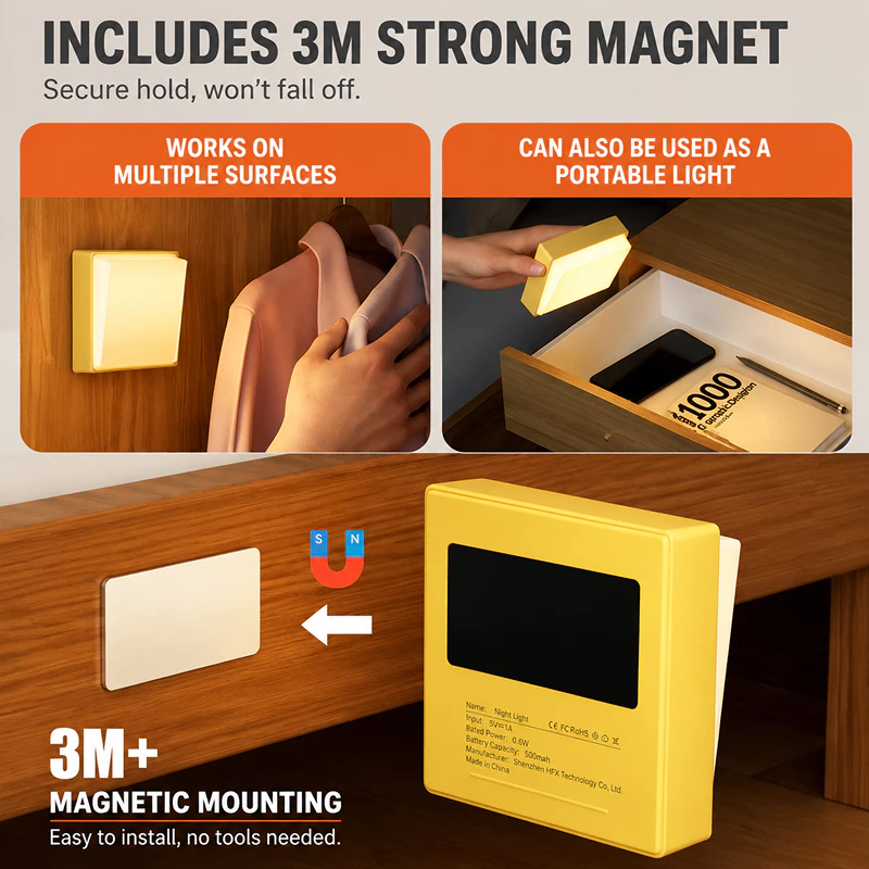 Magnetic night light, original Shopee listing photo 06