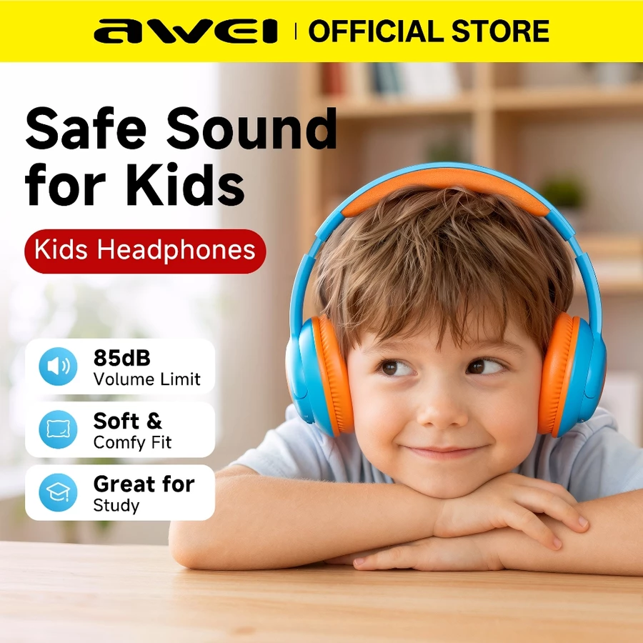 Awei 85dB safe sound information for kids