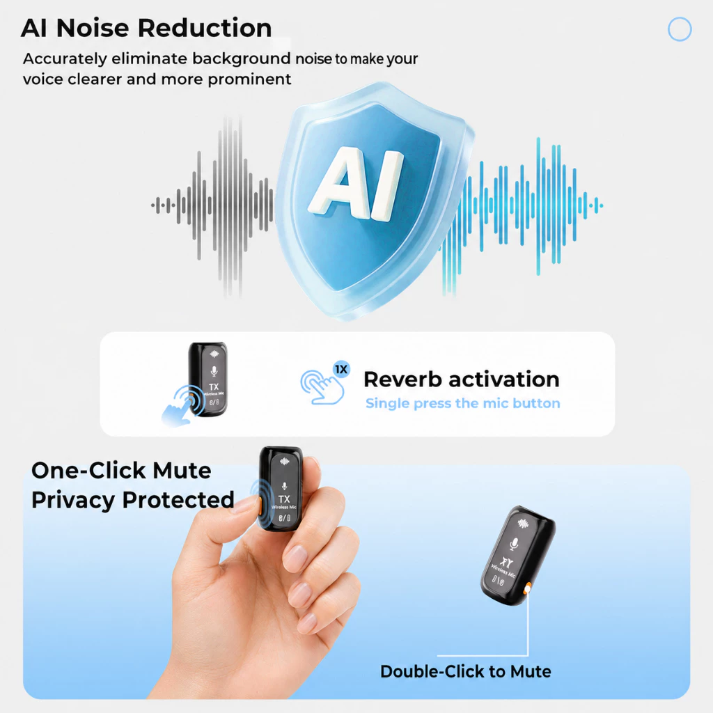 KOORFLY J68 AI noise reduction feature