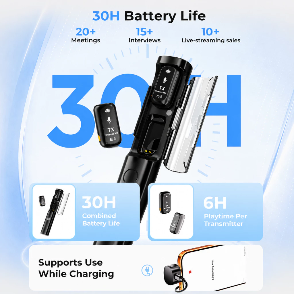 KOORFLY J68 battery life and audio limiter information