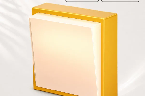Magnetic toggle switch night light with warm LED and magnetic mount
