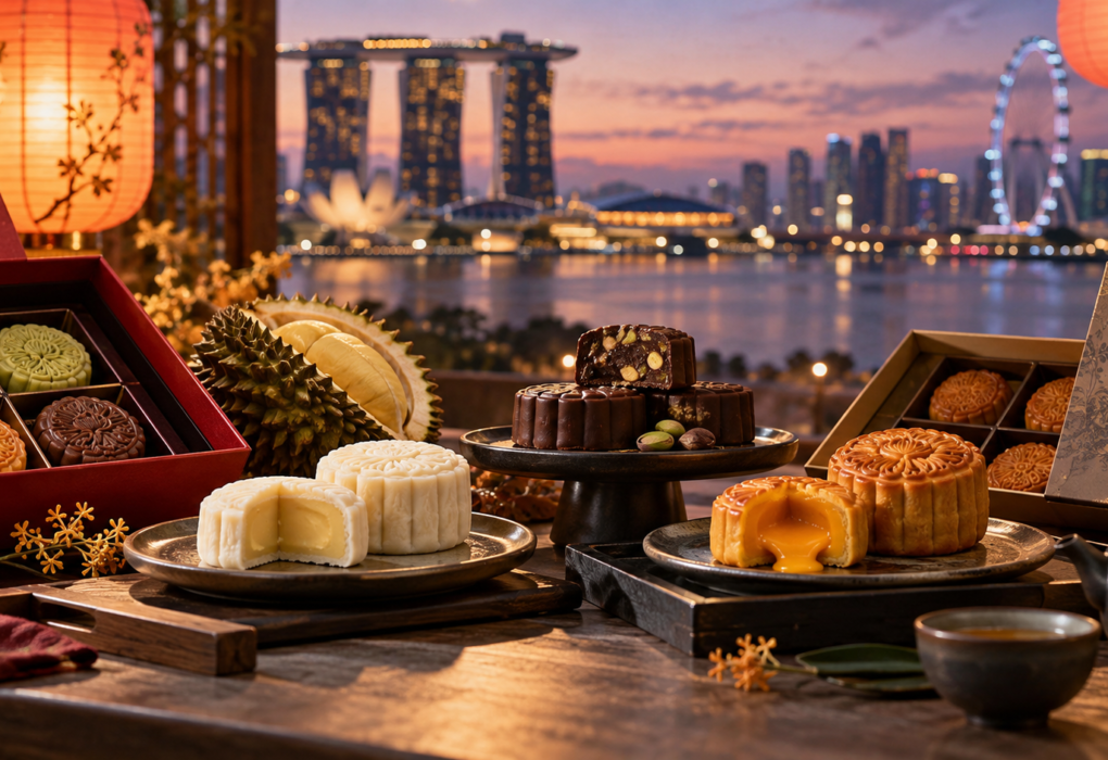 Premium mooncakes and lanterns for Mid-Autumn Festival in Singapore