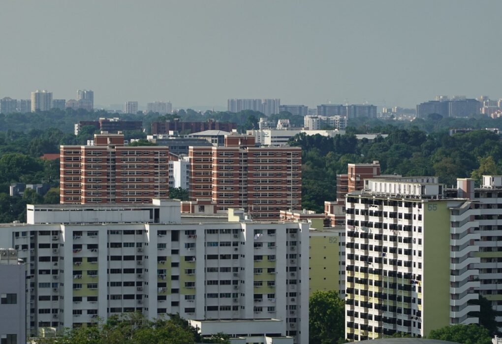 Aerial view of HDB flats in Singapore