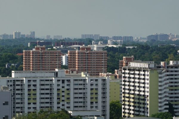 Aerial view of HDB flats in Singapore