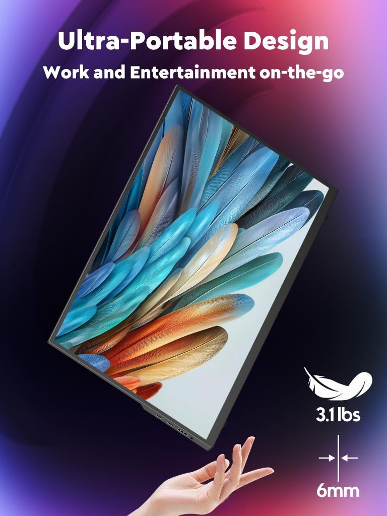 ZSCMALL portable monitor design for work and entertainment