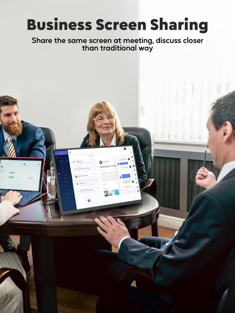 ZSCMALL portable monitor used for business screen sharing
